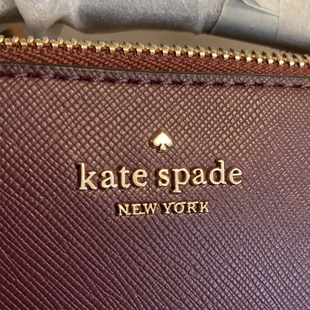 kate spade flash glitter cherrywood crossbody bag NWT